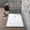 Kiamami Valentina Plato de Ducha de Resina Blanca Efecto Piedra 120x80