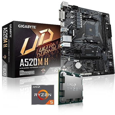 Memory PC Aufrüst-Kit Bundle Ryzen 5 4500 6X 3.6 GHz Prozessor, 32 GB DDR4, GIGABYTE A520M H Mainboard (zusammengebaut inkl. Bios Update + Funktionskontrolle)