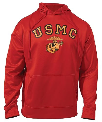 Rothco US Marine Corps Eagle, Globe and Anchor Pullover Hooded Sweatshirt