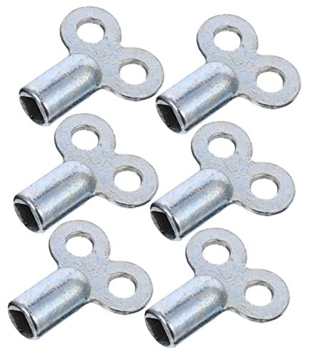 BESTonZON Sets Indoor Gas Heater Radiator Bleed Valve Metal Water Key for Air Plumbing Tool Pcs