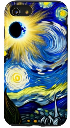 Hülle für iPhone SE (2020) / 7 / 8 Art Solar Eclipse 2024 Totality Sonnenfinsternis Brille