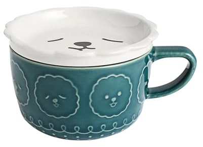 Illkjasfc Tazza da caffè con coperchio, 220 ml, per colazione, acqua, latte, appassionati di animali speciali