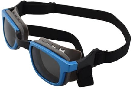 Pet Goggles Small, Pet Goggles UV Protection, Windproof Dog Sunglasses, Waterproof Pet Accessories, Dustproof Pet Glasses, Medium Breeds Pet Goggles, Silicone Pet Goggles, PC Lens Dog Glasses