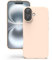 YATWIN Silicone Case for iPhone 16, Soft-Touch, Shockproof, DustProof, Antiskid Full Body Armour Phone Cover for Apple iPhone 16 - Light Pink