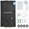 18L LPG Propane Gas Water Heater, 36KW Portable Tankless Instant Hot Water Heater Boiler Burner with Stainless Steel Shower Head Kit for Small Homes RV's Sailboats Cabins Camping, Black