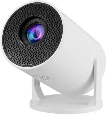 Small Projector with Wi Fi, 1080P Support Portable Projector, 270° Adjustable LED Movie Projector with Keystone Correction for Android Phone, USB TV Stick, Laptop