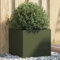 CKioict Porta piante da interno Vasi alti da esterno Fioriere da esterno grandi Fioriera Verde Oliva 42x40x39 cm in Acciaio Per Piante,Fiori,Frutta e Verdura