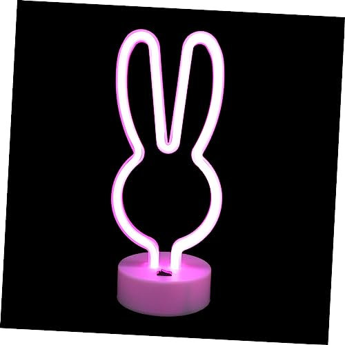 OSALADI Shaped Nachtlicht Kreative Neonlampe Für Schlafzimmer Wohnzimmer Balkon Und Partys Farbwechselnde Tischlampe Als Einzigartige Deko Für Kinderzimmer Und Events