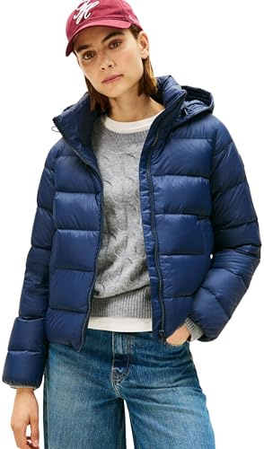 Tommy Hilfiger Donna Giacca Imbottita Down Casual Jacket con Cappuccio