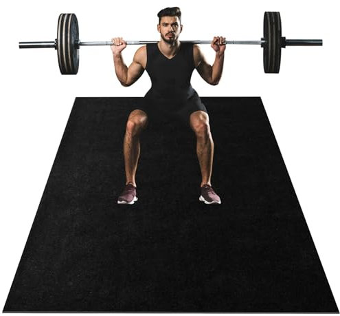 YEXEXINM Bodenschutzmatte für Fitnessgeräte, Wiederstandsfähige Laufband Matte, 180x120 cm Rutschfest Unterlegmatte für Fitnessgeräte Schalldämmend Filzstoff Fitnessmatte für Laufband Ellipsentrainer