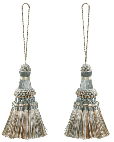 Tassels for Crafts - 2PCS Blue Craft Tassels, Key Tassel for Furniture, Curtain Tassel, Mother’s Day Decorative Hanging Tassels, DIY Accessories for Curtains Phone Bags Car Curtain (blue)