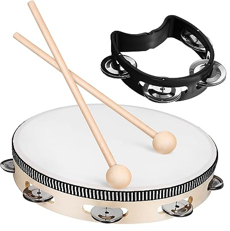 BESPORTBLE Für Erwachsene Handtrommel Mit Schlägel Percussion Drum Musikinstrument Leicht Zu Greifen Spielen