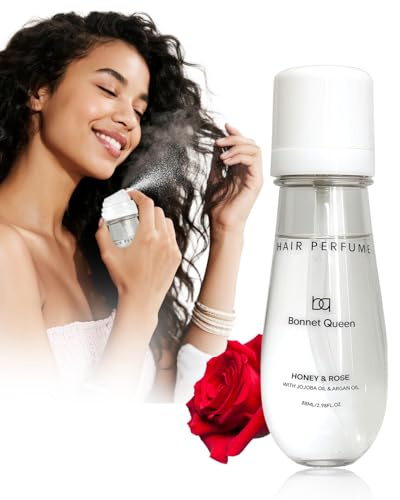 BONNET QUEEN Perfume para el Cabello Mujer, Fragancia Capilar Honey & Rose, Agua Perfumada para el Pelo Mujer, Hair Mist Floral Ligero, Perfume para Cabello Fresco y Duradero para Todo Tipo, 88ml