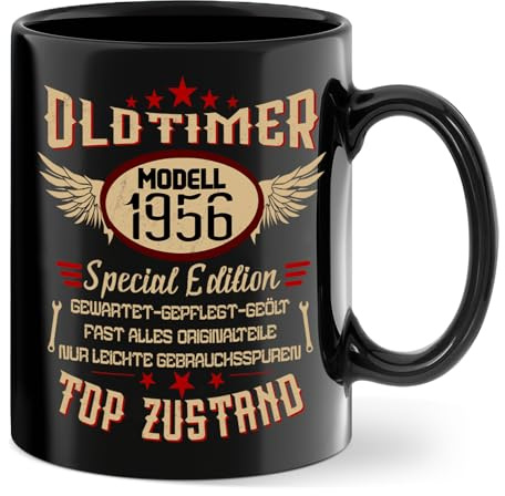 Tasse 70. Geburtstag Geschenke, 1956 Special Edition Kaffeetasse Mann | Männer Tasse als 70. Geburtstagsgeschenk, Geschenkideen für Mann Papa Opa zum Geburtstag, Vatertag, Weihnachten