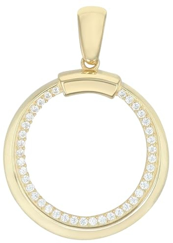 Akzent Anhänger für Damen in 925 Silber, 100% Wasserfest & Hautverträglich