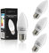 Auraglow 5w LED E27 Kerze Glühbirne, Warmweiß, 3000K, 470 Lumen - 40W EQV - 4 PACK