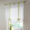 HongYa Raffrollo Voile Transparent Vorhang mit Band BxH 120x140cm Grün