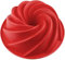 HelpCuisine® Stampo in Silicone per Torte/Tortiera Silicone a Spirale, Stampo Realizzato in Silicone Privo di BPA ed Approvato dalla FDA, Termoresistente Fino a 240°, (24 cm/Colore Rosso)