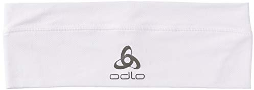 ODLO Stirnband Herren Damen Ceramicool I Dünnes Stirnband Sport I Headband, Weiß
