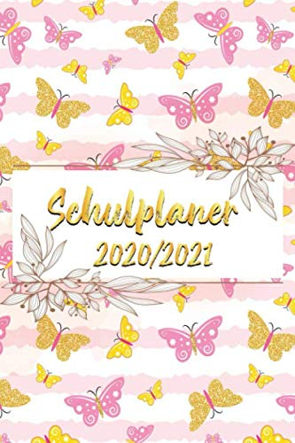 Schulplaner 2020/2021: Schülerkalender schmetterling zwei jahre für schüler und lehrer, mädchen und jungen, wochenkalender, Tageskalender, größe ... a5 1 woche 2 seiten/buchkalender 2020/2021