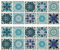 Hwtcjx mattonelle adesive 15 x 15cm, adesivi mattonelle cucina, 20 pezzi adesivi piastrelle, Realizzato in materiale PVC, autoadesivo, impermeabile, facile da pulire, per cucina, mobili, bagno (blu)