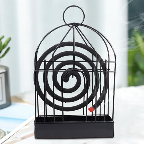 Mückenspirale Metall Halter, Mücken Spirale, Moskito Spulenhalter, Metall Räucherspiralen Halter, Mosquito Coil Holder, Vogelkäfig Mückenspirale Halter für Zuhause, Einkaufszentrum, Badezimmer