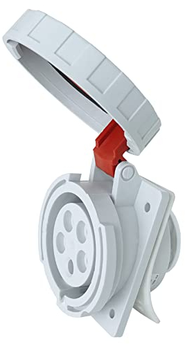 CEE Einbausteckdose schräg 16A/5P 400V IP67 Anbaudose Steckdose Anbausteckdose