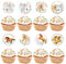 BETESSIN 24 Stücke Pferde Cake Topper Tortendeko Tortenstecker für Kuchen Fondant Dessertdeko Mädchen Kinder Geburtstag Pferderennen Mottoparty Supplies