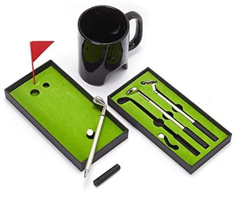 Lustige Stifte und Tasse Geschenke Golf Unique – Weihnachtsstrumpffüller – Schreibtischspielzeug – Vater, Opa, Chefkollegen, ihn, 400 ml,Golfs L Über!