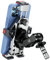 BRCOVAN Aluminiumlegierung Motorrad Gabelschaft Handyhalterung mit Vibrationsdämpfer, Diebstahlsichere Handy Motorradhalterung, 360° Drehbar, Verstellbar, für 4,7-7,2 Zoll Smartphone