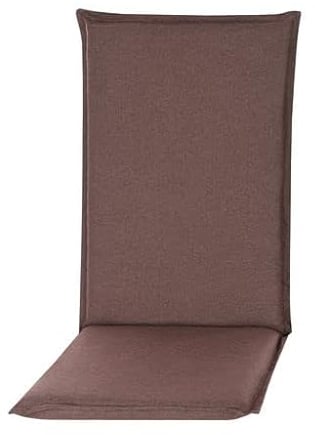 Pillows24 - Hochlehner Auflagen 2er Set - 120x50cm – 8cm Dick - Premium-Material 200gsm, UV- & Wasserabweisend | Sitzauflagen Hochlehner | Gartenstuhlauflagen für Gartenmöbel | Braun