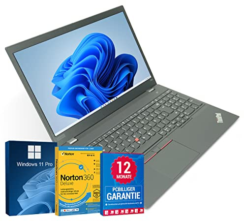 Lenovo ThinkPad T590 15,6 Zoll Full HD Laptop Intel Core i5-8365U@ bis zu 4,1 GHz 8 GB 512 GB SSD mit Windows 11 Pro & GRATIS Antiviren-Software inkl. 12 Monate Garantie (Generalüberholt)