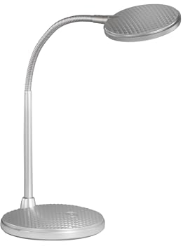 Fischer & Honsel Tischleuchte, Work | silberfarben| B: 14,50 cm, H: 36,50 cm,| Ausladung Wand: 22,00 cm| mit Schalter| 1x HV-LED 4,5W 3000 K inkl.| 450 lm| EEG: F | 50745