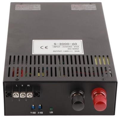 Fuente de Alimentación Variable, Banco de Enfriamiento Rápido Fuente de Alimentación Amplia Aplicación Arranque Suave para Control (60V)