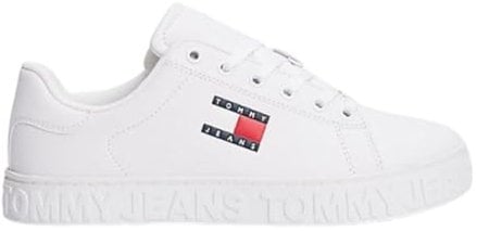 Tommy Hilfiger Flatform Sneaker Mujer Logo Low Top, Blanco (White), 39