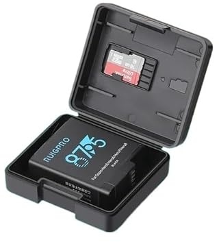 QFFOZSW per Custodia per Batteria con Supporto per Scheda TF per DJI Action 5pro/4/3 per GoPro Hero 13 12 11 10 9 8 7 Scatola Protettiva per la conservazione della(for 5 6 7 8)