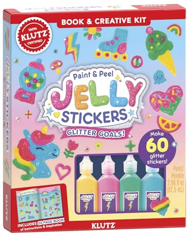 Paint & Peel Jelly Stickers: Glitter Goals! (Klutz)