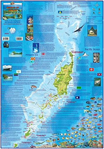 Palau Adventure & Dive Guide Laminated Map Poster