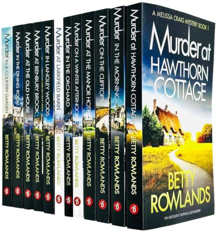 Betty Rowlands Melissa Craig Mystery Collection 12 Books Set (Murder at Hawthorn Cottage, Murder in the Morning, Murder on the Clifftops, Murder at the Manor Hotel & More)