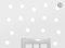 Wandtattoo 24 Punkte 4,5 cm FARBWAHL, Farbe:weiss