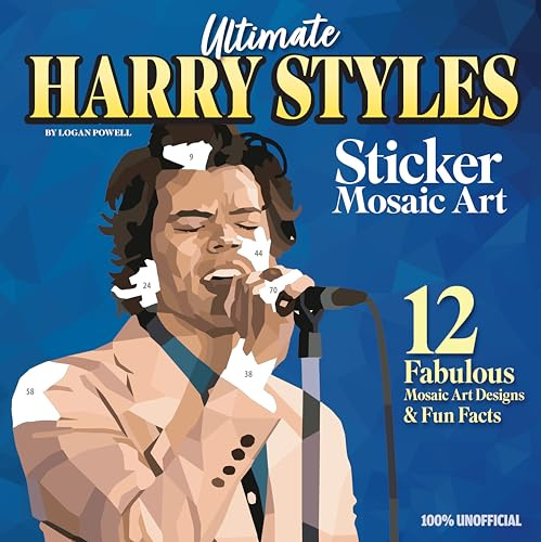 Ultimate Harry Styles Sticker Mosaic Art: 12 Fabulous Mosaic Art Designs & Fun Facts