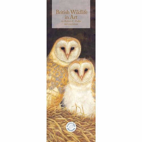 British Wildlife in Art By Robert Fuller Slim Calendar 2025