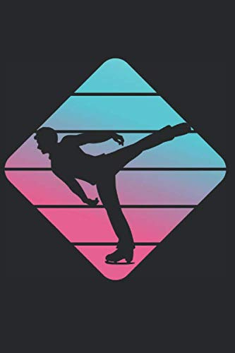 Notizbuch: Eiskunstlauf Notebook A5 liniert I Trainingstagebuch Geschenk für Eisläufer I Schlittschuh Eislaufen Logbuch I Tagebuch oder Journal für Training und Sport