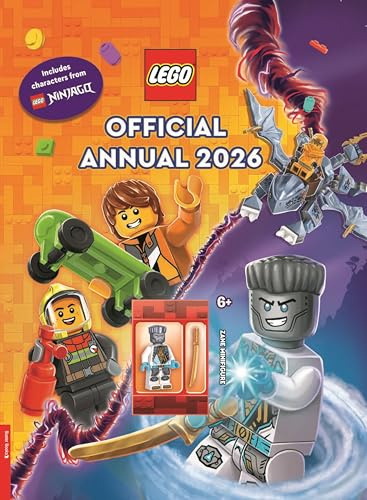 LEGO® Books. Official Annual 2026 (with Zane LEGO NINJAGO® minifigure) (LEGO® Annual)