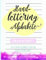 Handlettering Alphabete: Blanko Übungsheft mit linierten Seiten für Deine Schönschrift