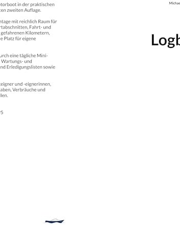 Logbuch: Logbuch für das eigene Motorboot