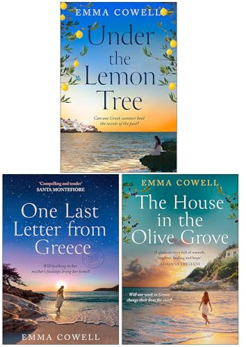 Emma Cowell Collection 3 Books Set (Under the Lemon Tree, One Last Letter from Greece & The House in the Olive Grove)