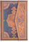 Paperblanks 12-Monatskalender 2025, Safawidisch Indigo, Mini, Verso, mit Klappumschlag