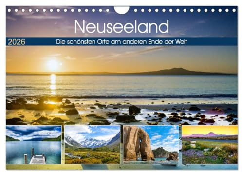 Neuseeland - Die schönsten Orte am anderen Ende der Welt (Wandkalender 2026 DIN A4 quer), CALVENDO Monatskalender: Einzigartige Landschaftspanoramen aus Neuseeland (CALVENDO Orte)