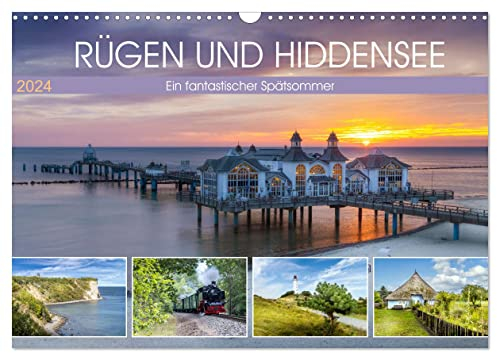 RÜGEN UND HIDDENSEE Ein fantastischer Spätsommer (Wandkalender 2024 DIN A3 quer), CALVENDO Monatskalender: Naturimpressionen und Historie (CALVENDO Orte)